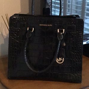Michael Kors black satchel purse